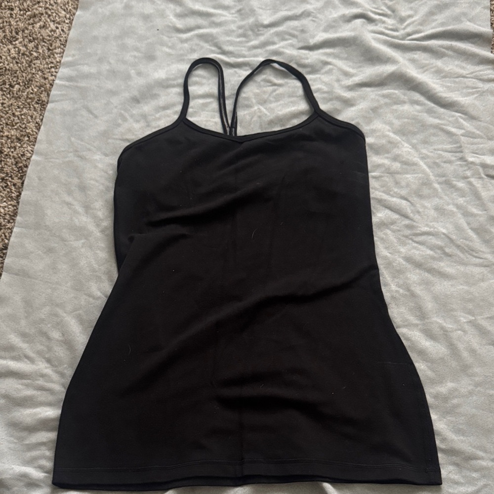 Lululemon Black Spaghetti Strap Tank Top